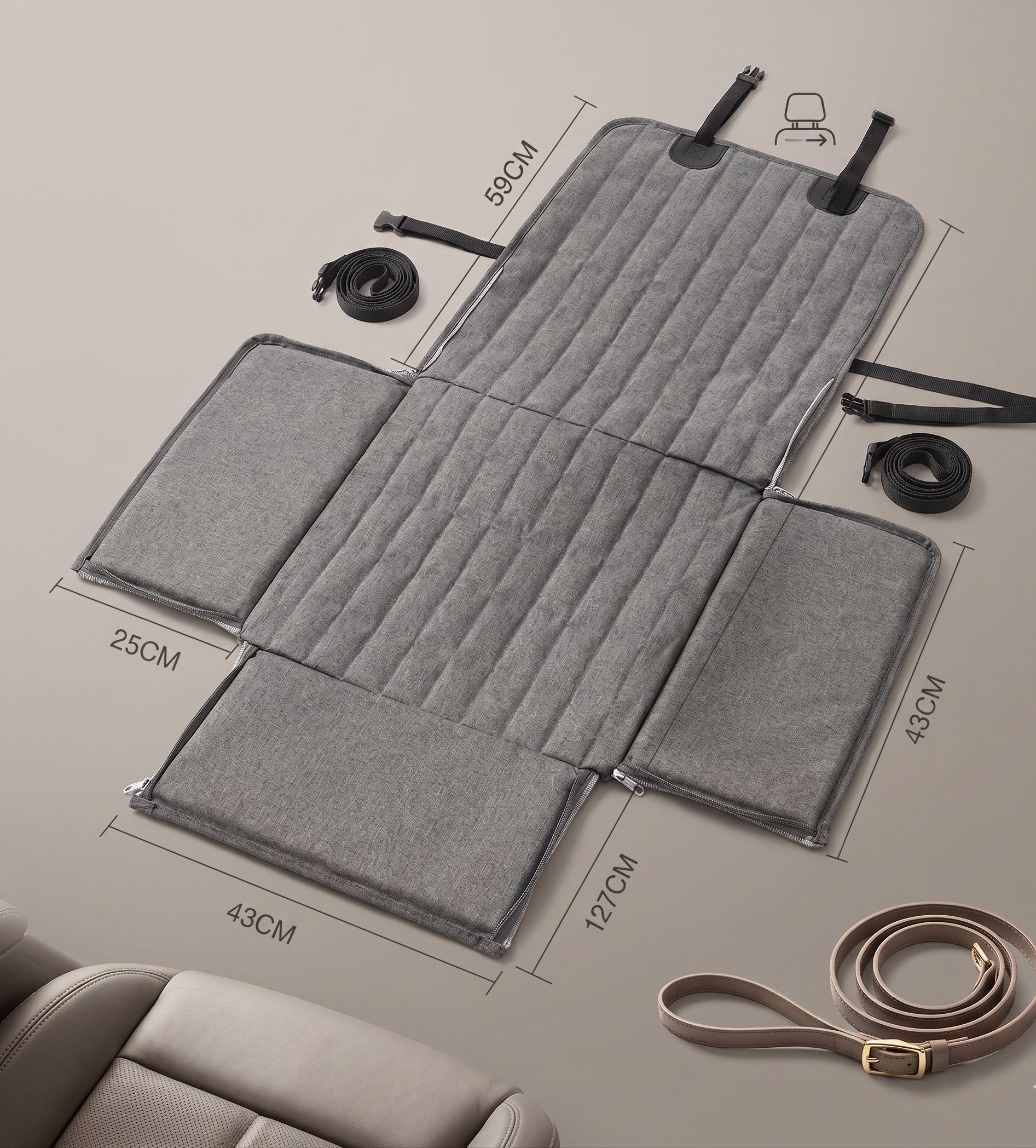 Hamac de voiture imperméable et sécurisé